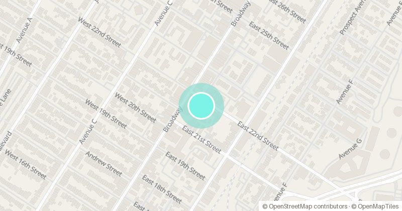 Map of Arctic Cryotherapy, 14 East 22nd Street Bayonne N.J, with its pin