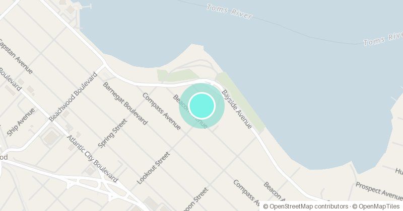 Map of Beachwood Community Center- Mayo Park, 501 Beacon Avenue, with its pin