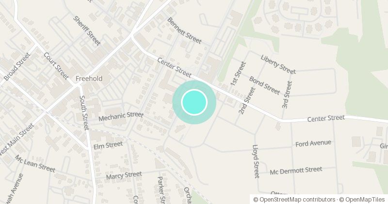 Map of OHI Freehold Health Center, 20 Jackson St E, with its pin