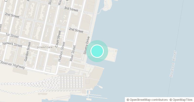 Map of Pier A Park, 100 Sinatra Drive, with its pin