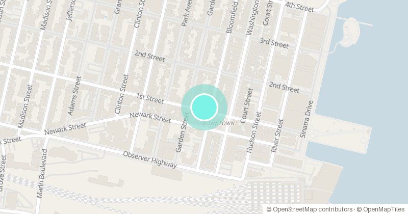 Map of Little City Books, 100 Bloomfield Street, with its pin