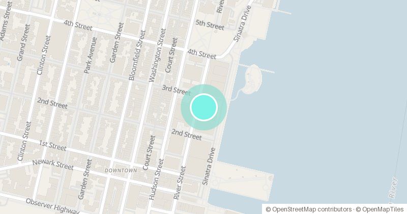 Map of W Hoboken, 225 River Street, with its pin