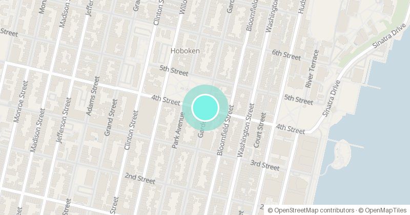 Map of Church Square Park, 400 Garden St, with its pin
