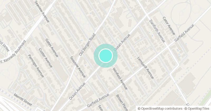 Map of Munchkin Village Daycare, 127 Ocean Ave., with its pin