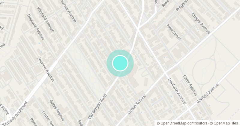 Map of Sacred Heart School, 193 Old Bergen Rd., with its pin