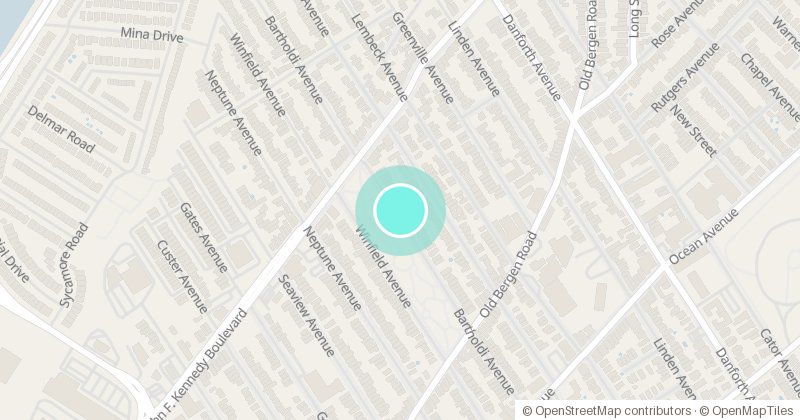 Map of Columbia Park, 118 Bartholdi Ave, with its pin
