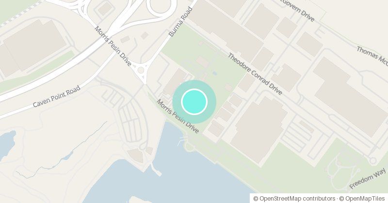 Map of Camp Liberty, 300 Morris Pesin Drive, with its pin
