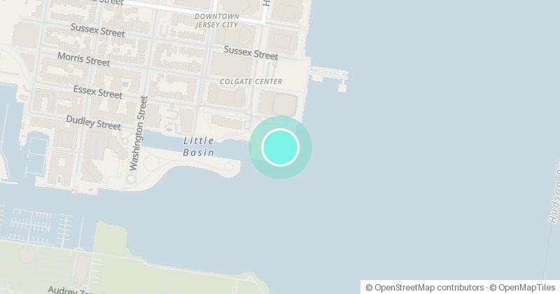 Map of Colgate Clock, 20 Hudson St, with its pin