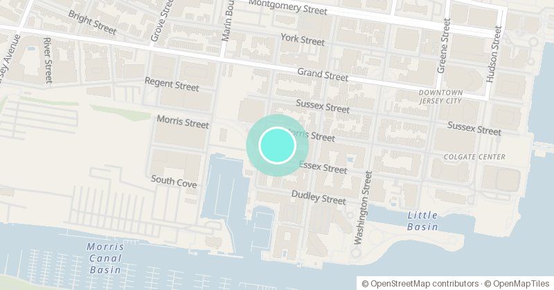 Map of The Collective Brew, 198 Van Vorst Street, with its pin