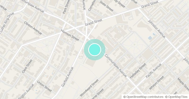 Map of The Factory, 451 Communipaw Avenue, with its pin