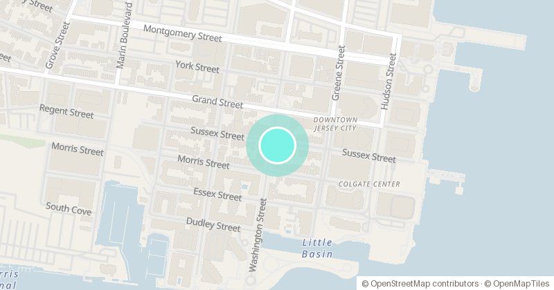 Map of 87 Sussex St, Jersey City, NJ, with its pin