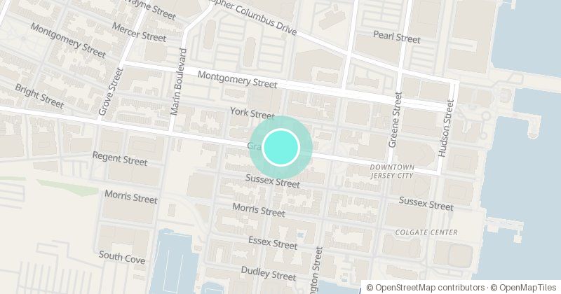 Map of Grand Street Library Branch, 124 Grand Street, with its pin
