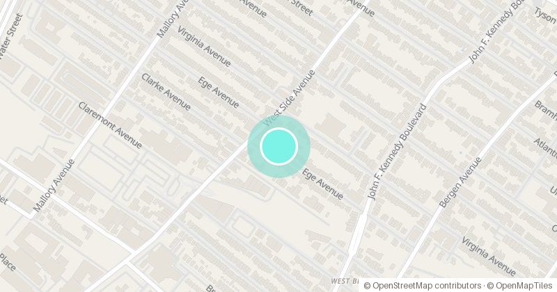 Map of Empowerment, 240 Ege Ave., with its pin