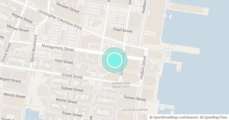 Map of MONTY HALL, 43 Montgomery Street, with its pin