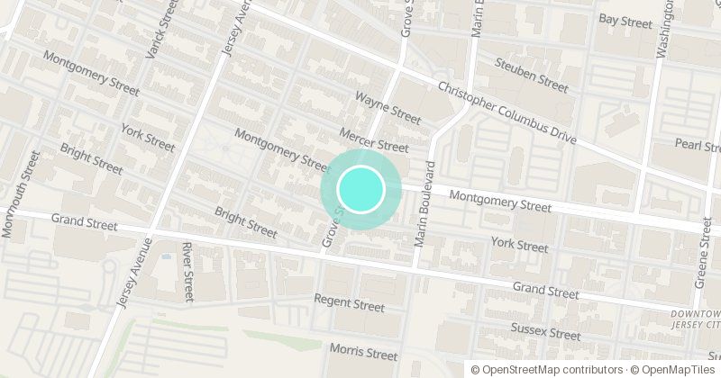 Map of Andco Grove, 201 Montgomery St, with its pin