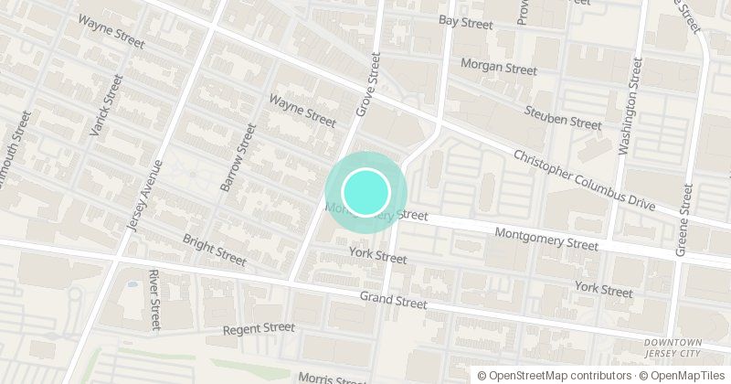 Map of City Hall, 280 Grove Street, with its pin