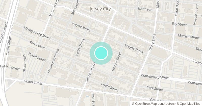 Map of Priscilla Gardner Main Library, 472 Jersey Ave, with its pin