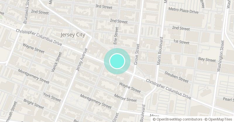 Map of The Ashford, 145 Newark Avenue, with its pin