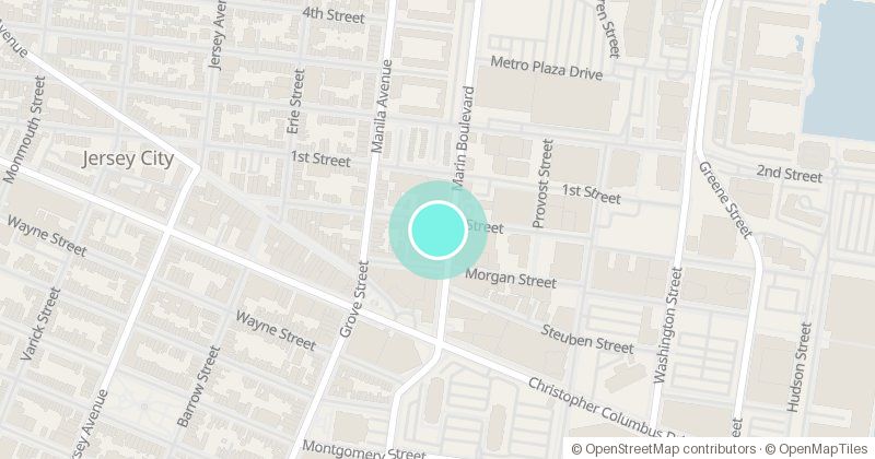 Map of Art House Productions, 345 Marin Blvd, with its pin