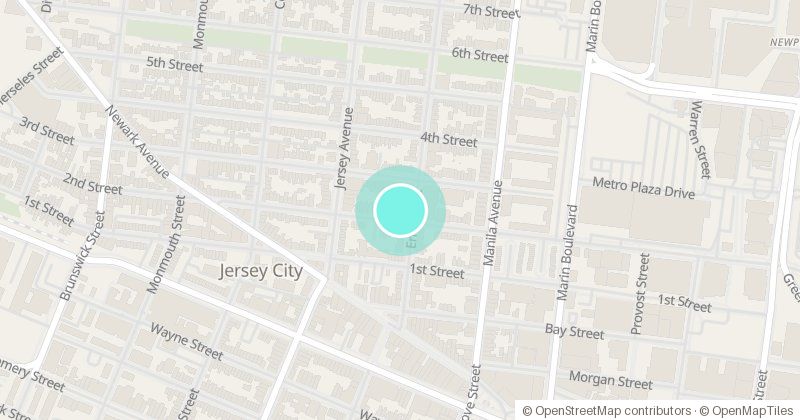 Map of Grace Church Van Vorst, 39 Erie Street, with its pin