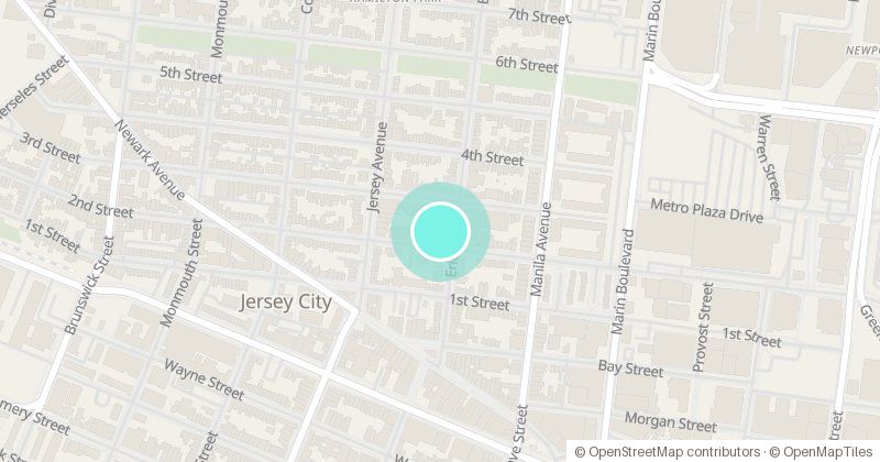 Map of Grace Church Rectory, with its pin