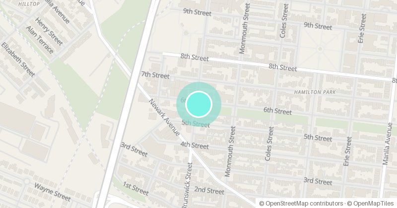 Map of BRUNSWICK SCHOOL PARKING LOT, CORNER OF 6TH AND BRUNSWICK, with its pin
