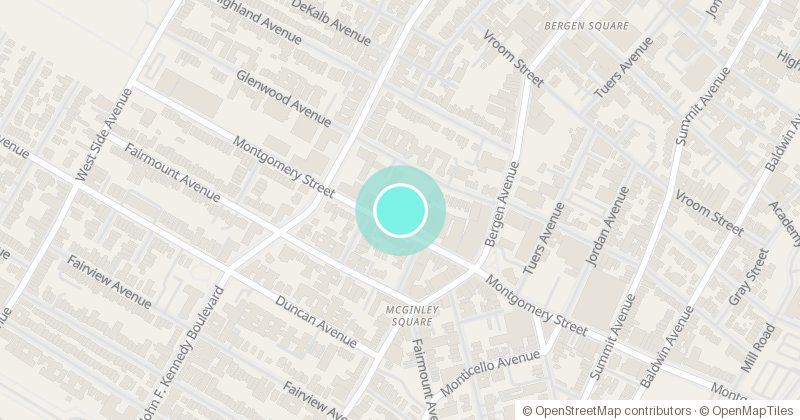 Map of Saint Peter's University Duncan Family Skyroom, 47 Glenwood Avenue, with its pin