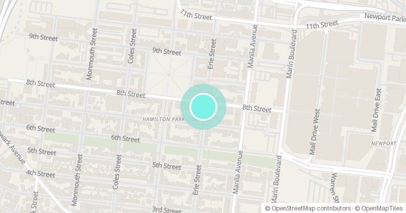 Map of Elevator Studios, 135 Erie Street, with its pin