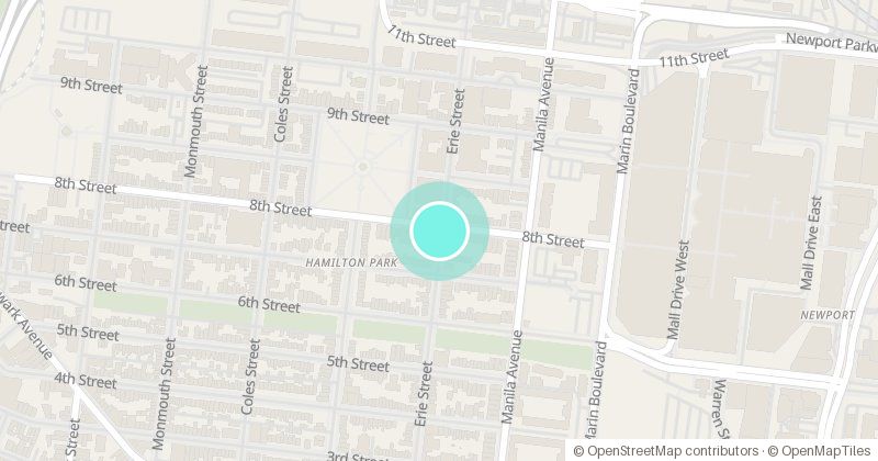 Map of JC PRINT ROOM, 135 ERIE ST, with its pin