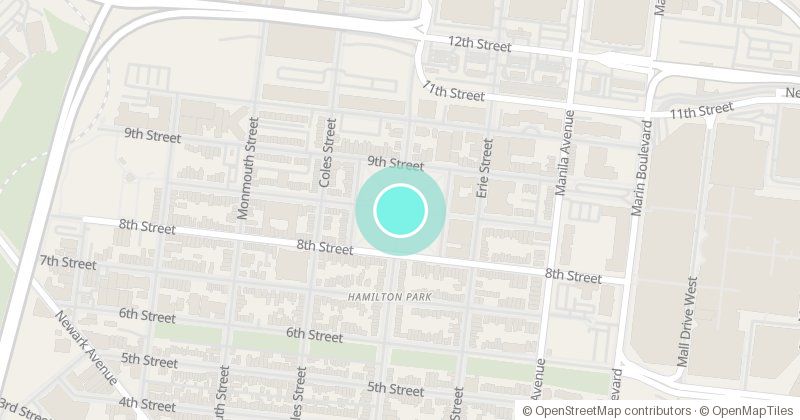 Map of Hamilton Park, 9 McWilliams Pl, with its pin