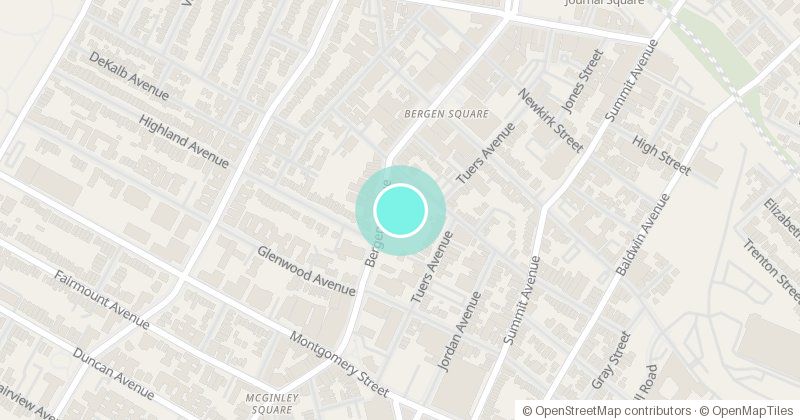 Map of Bergen Square Center, 830 Bergen Ave, with its pin