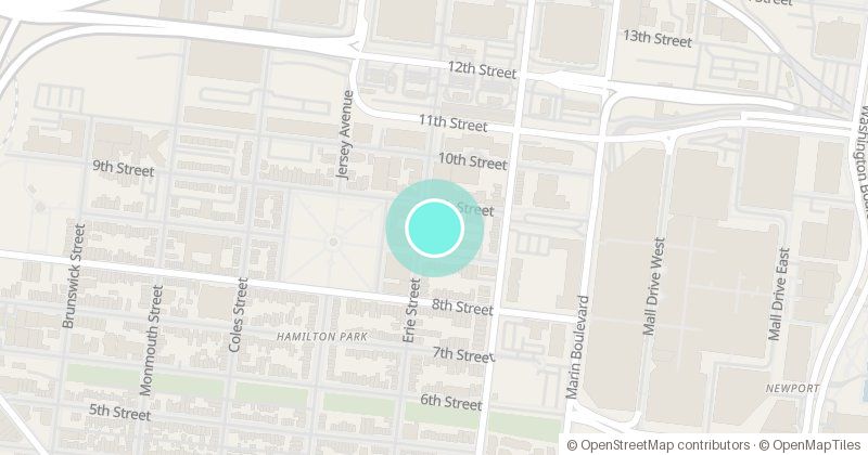 Map of PS. 37, 158 Erie St., with its pin