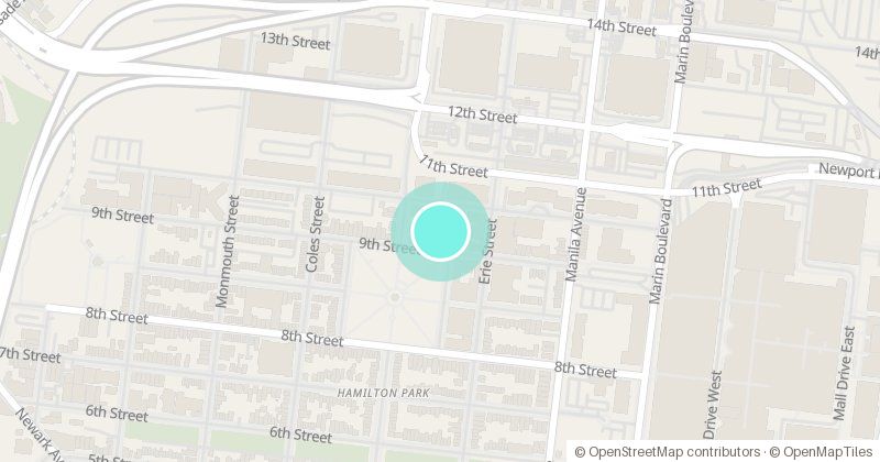 Map of MY GYM, with its pin