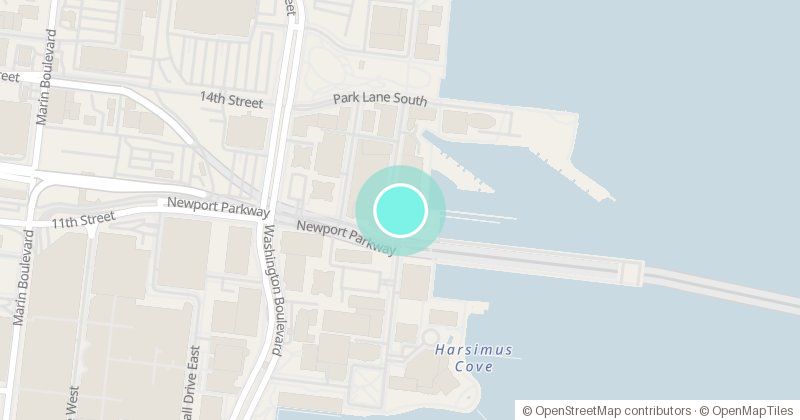 Map of 95 River Drive South, with its pin