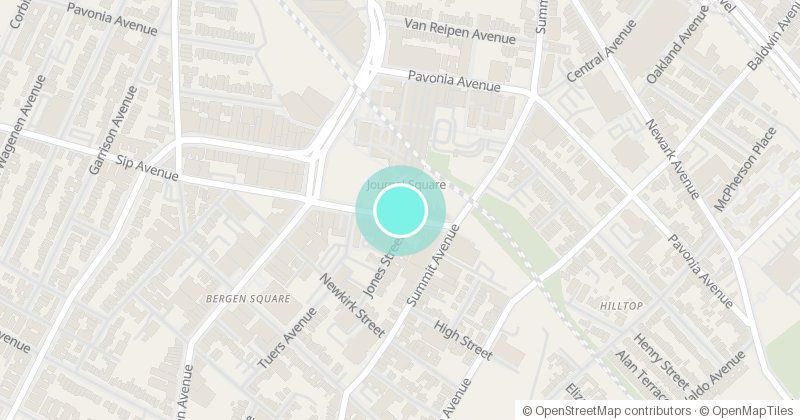Map of Student Center, Journal Square Campus, 70 Sip Ave, with its pin