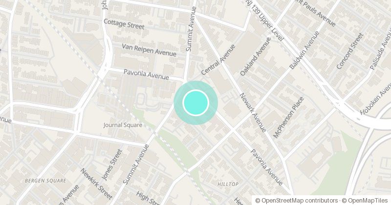 Map of Hudson County Annex Building, 567 Pavonia Avenue, with its pin