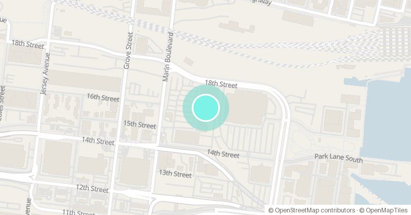 Map of Newport Plaza, 125 18th St., with its pin