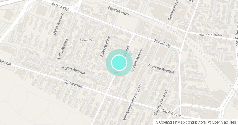 Map of Marion Branch, 1017 West Side Ave, with its pin