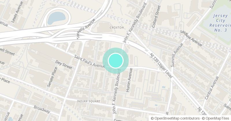 Map of PS 31, 3055 JFK Blvd., with its pin