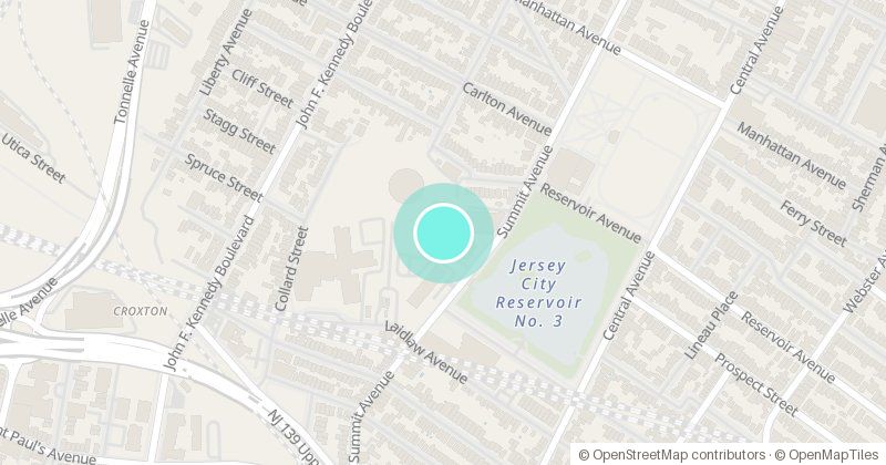 Map of School of Blind, 761 Summit Ave, with its pin