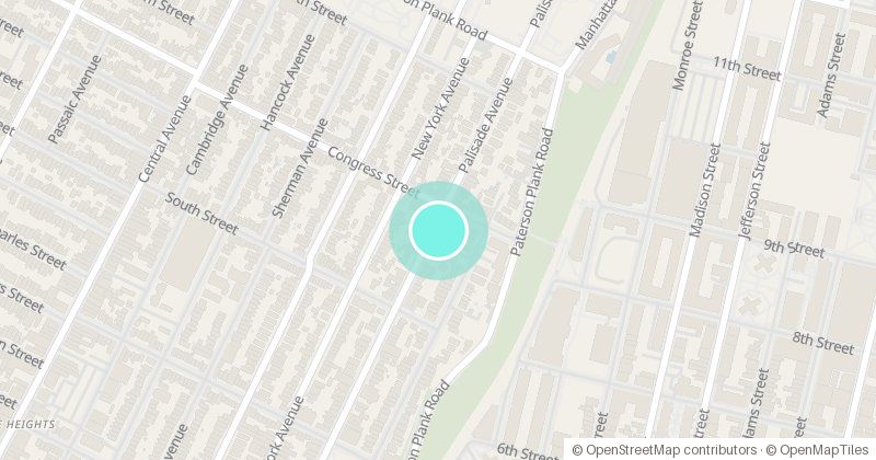 Map of 590 Palisade Ave, Jersey City, NJ, 07307, 590 Palisade Avenue, with its pin