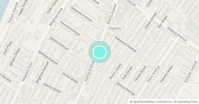 Map of Memorial Park, 460 Kearny Avenue, with its pin
