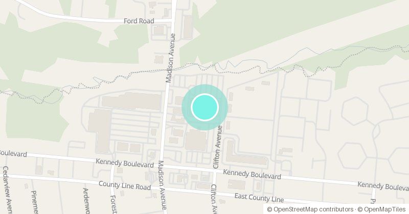 Map of CHEMED, 1771 Madison Ave, with its pin