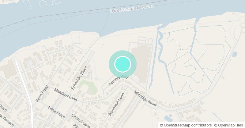 Map of Secaucus High School, 11 Millridge Road, with its pin