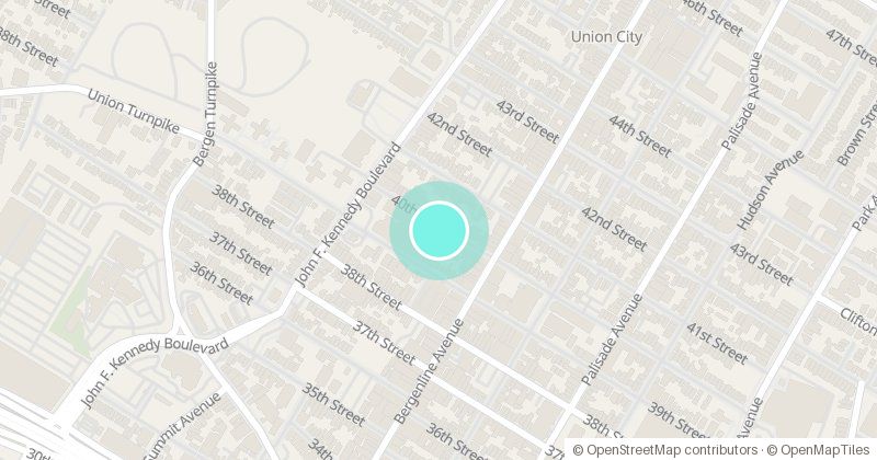 Map of Green Space Studios, 543 40th St, with its pin
